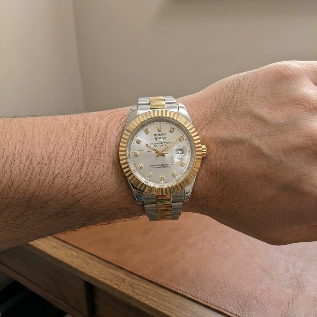 Prestige Two-Tone Day & Date Watch