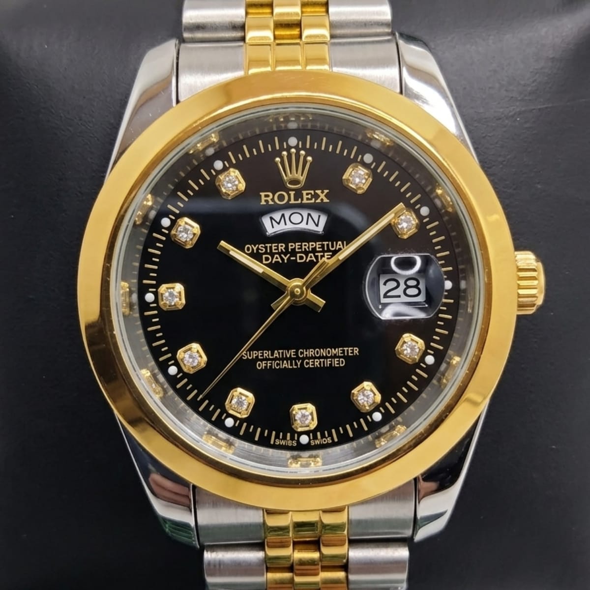 Prestige Two-Tone Black Dial Watch