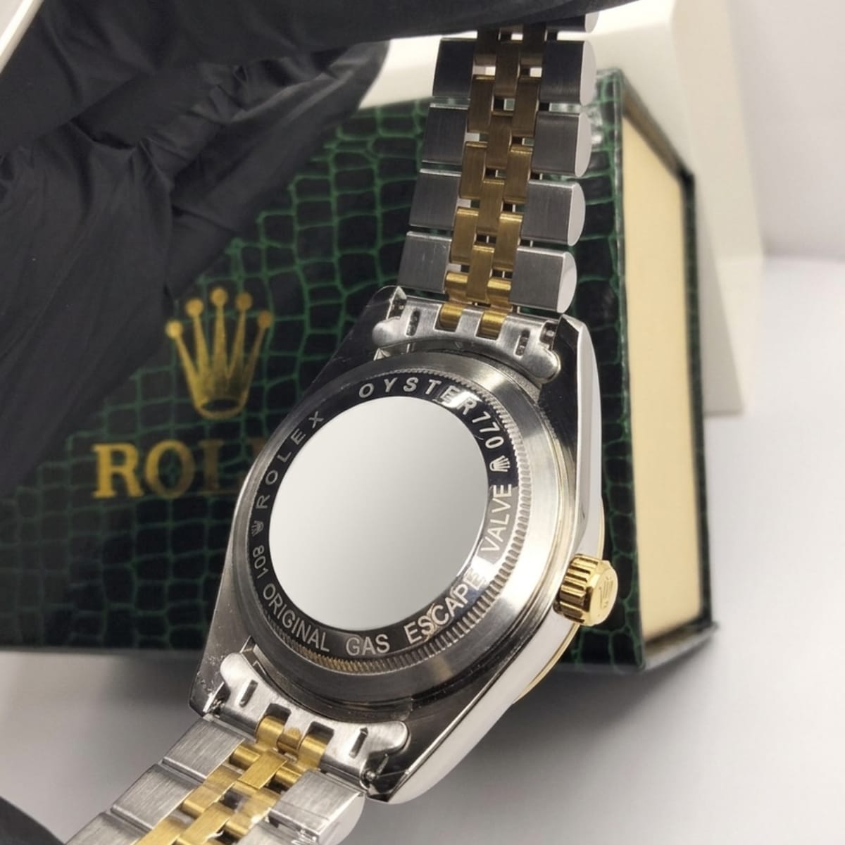 Prestige Two-Tone Black Dial Watch