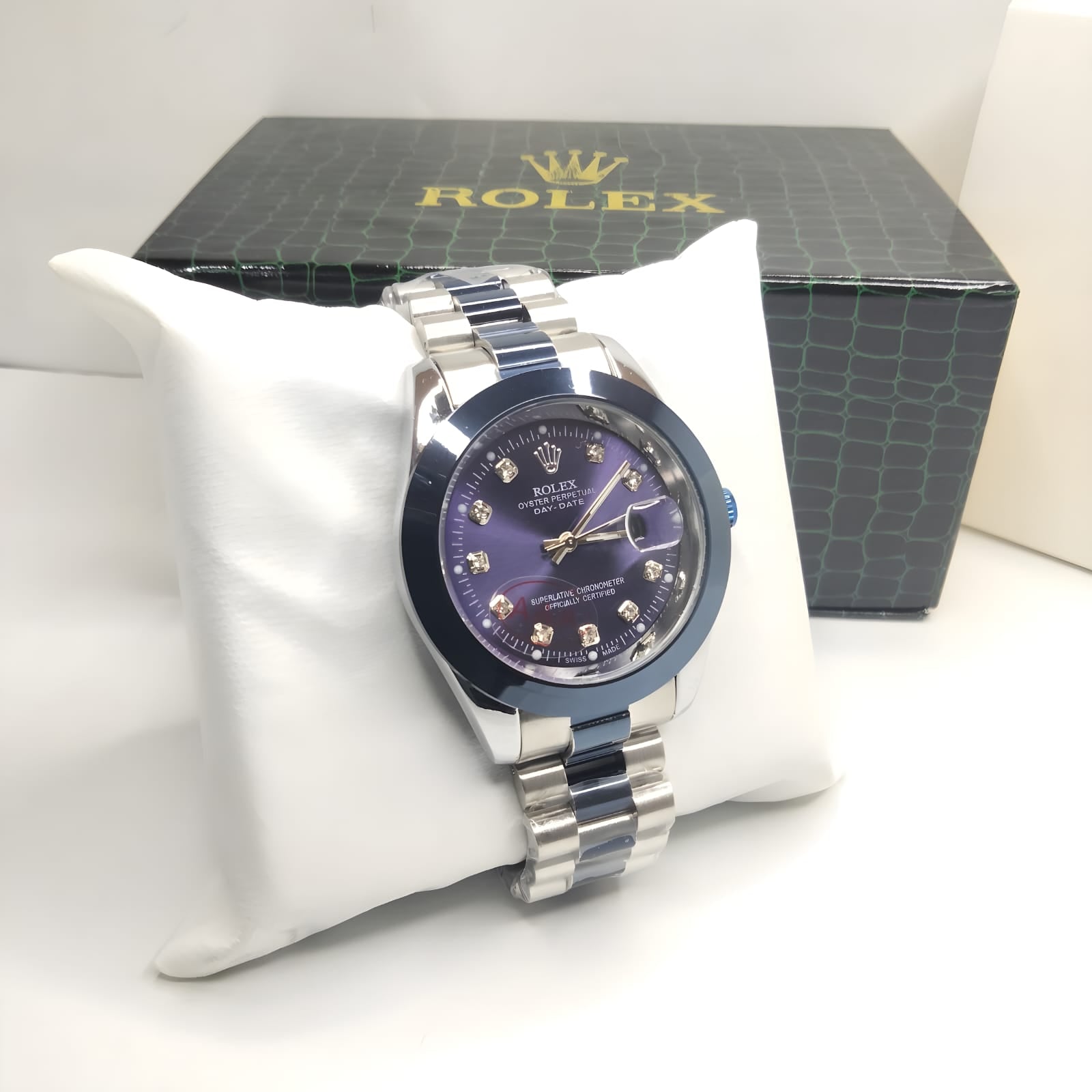 Blue Two-Tone Men Watch | Premium Edition