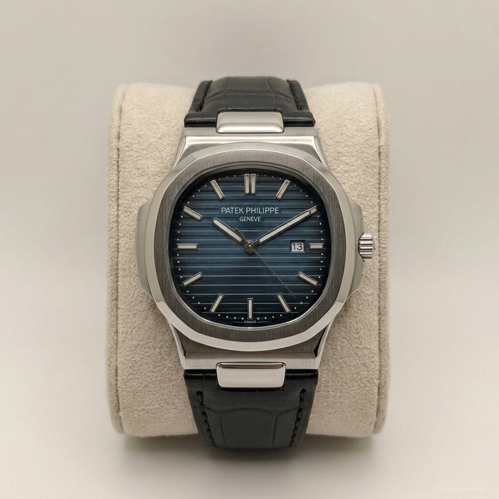 Signature Premium Black Leather Watch